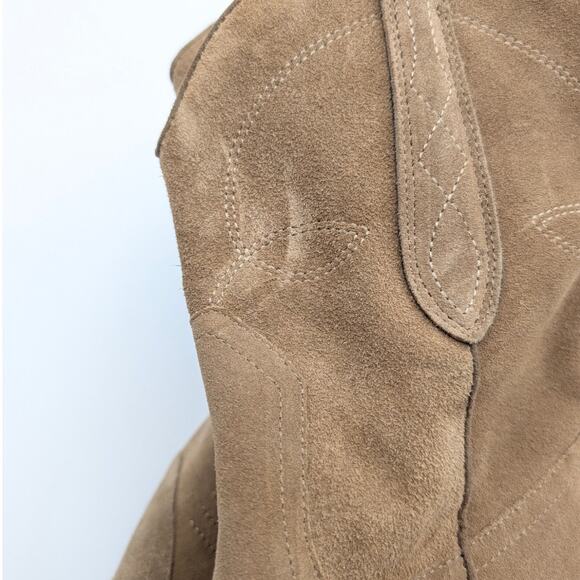 Steve Madden Josefine Western Boots Square Toe Women's Brown Size US10 EU41 - Picture 9 of 10